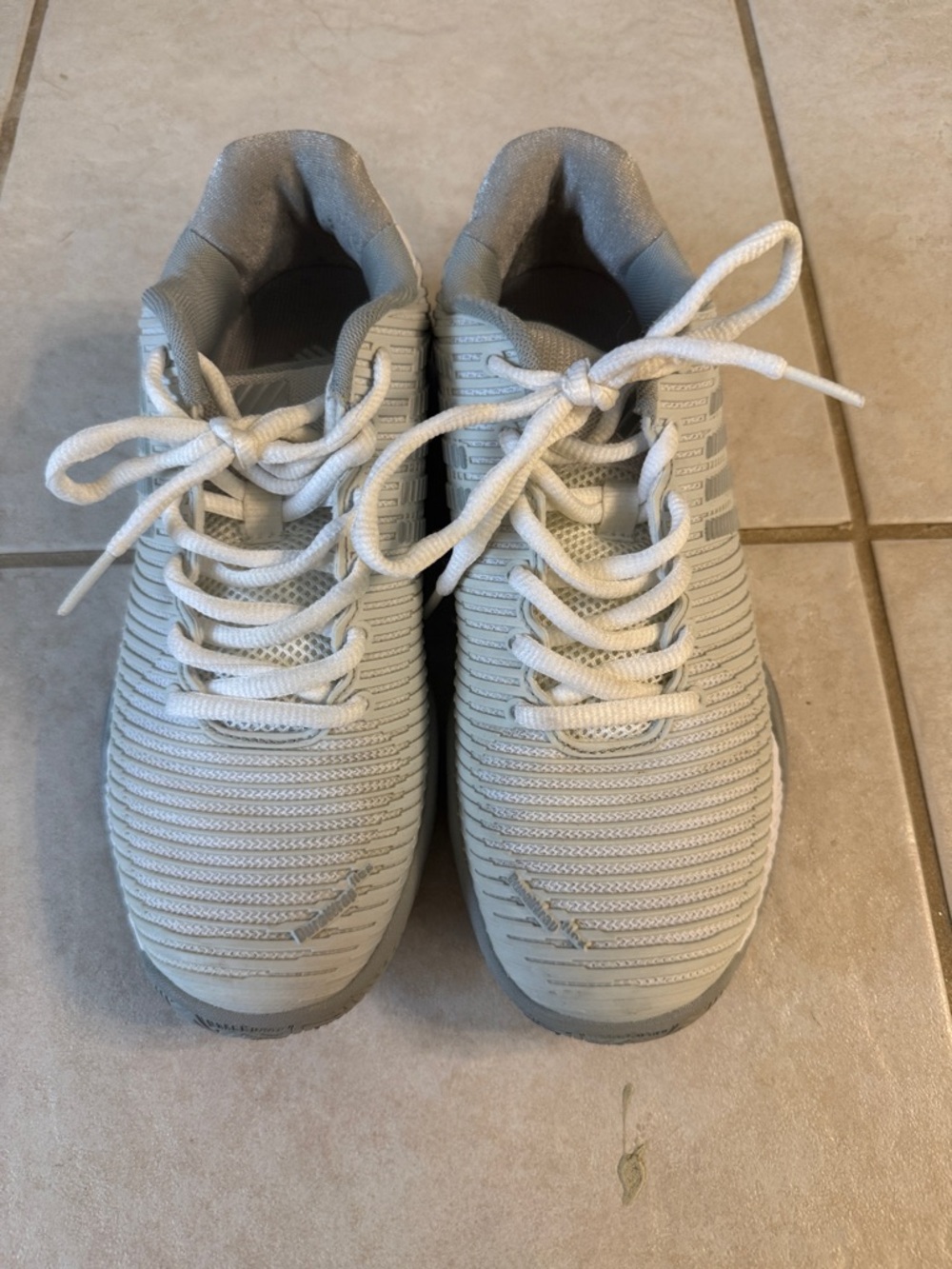 K-Swiss Women's Athletic Sneakers in Light Gray and White